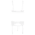 Abierta Fina - bh set - transparant kanten design - zwart - 85B/L