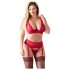 Cottelli Plus Size - lingerie set - verstelbaar - rood