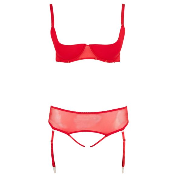 Cottelli Plus Size - lingerie set - verstelbaar - rood