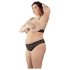 Cottelli Plus Size - bh set met parels - zwart