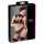 Cottelli - Kanten BH-set met kraag (zwart) - 85B/L