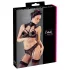 Cottelli - kanten beha-set met kraagje (zwart) - 75C/S