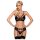 Obsessive 818-SEG-1 - schitterende lingerie set (zwart) - L/XL