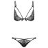 Obsessive Intensa - Dubbele Bandjes Bh-Set (Zwart) - L/XL