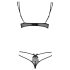 Obsessive Intensa - Dubbele Bandjes Bh-Set (Zwart) - L/XL