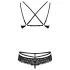 Obsessive - bh set - kant bloemenprint - zwart