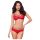 Obsessive 860-SET-3 - Rozen, kanten bh-set (rood) - L/XL