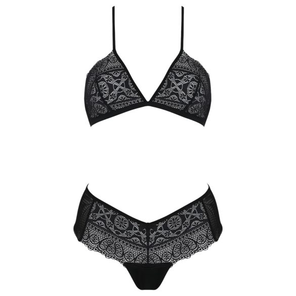 Passion Eco Kerria - kanten bikiniset (zwart) - L/XL