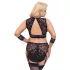 Cottelli Bondage Plus Size - kanten beha set (zwart)
