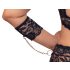 Cottelli Bondage Plus Size - kant-en-bh set (zwart) - 3XL