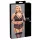 Cottelli Bondage Plus Size - kanten beha set (zwart) - 4XL
