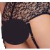 Cottelli Bondage Plus Size - kant-en-bh set (zwart) - 4XL