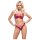 Cottelli Party - glanzende bh-set (rood) - 80B/M