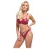 Cottelli Party - glanzende bh-set (rood) - 80B/M