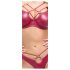 Cottelli Party - glanzende bh-set (rood) - 80B/M