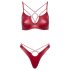 Cottelli Party - glanzende bh-set (rood) - 80B/M