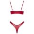 Cottelli Party - glanzende bh-set (rood) - 80B/M