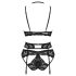 Obsessive Alessya - kanten lingerieset (zwart)