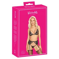 Kissable - verleidelijk lingerie set (zwart)