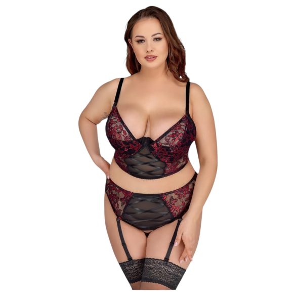 Cottelli Plus Size - bh-set (rood)