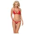 Obsessive - bh setje - bandjes kant rood