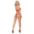 Obsessive 838-SET-3 - rode kanten bh-set met bandjes