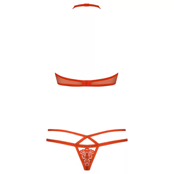 Obsessive - bh setje - bandjes kant rood