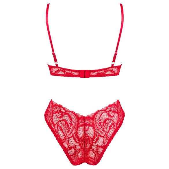 Obsessive Atenica - kruislingerie set (rood) - M/L