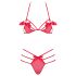 Obsessive Giftella - verleidelijk rood lingeriesetje met strik
