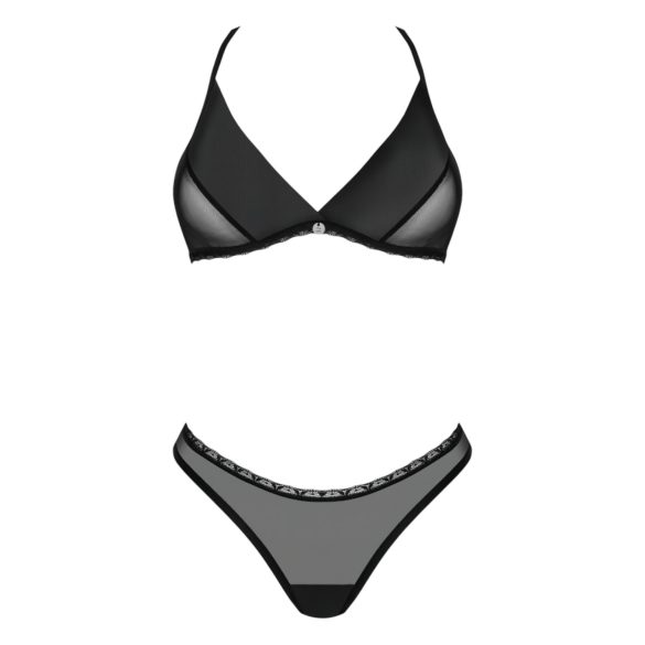 Obsessive - bh set - kant en mesh - zwart