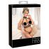 Abierta Fina - open ketting lingerieset (zwart) - M