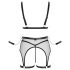 Cottelli Bondage - Transparant Netset met Kettingen (Zwart) - M