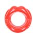 Ida Leather - Open mondknevel (rood)