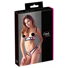 Cottelli - Bh set - Gestreept - Zwart