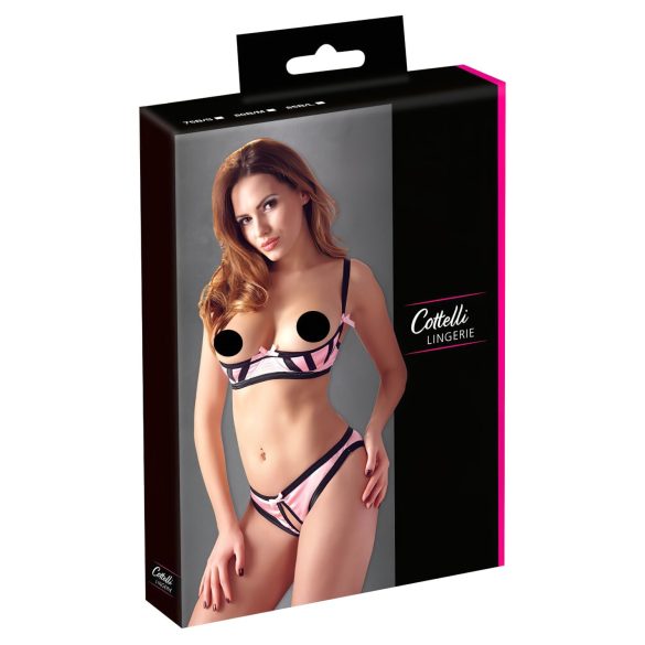 Cottelli - Gestreepte push-up set - 80B/M