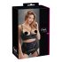 Cottelli Plus Size - bandjes en ringvormige bustier (zwart) - 95D