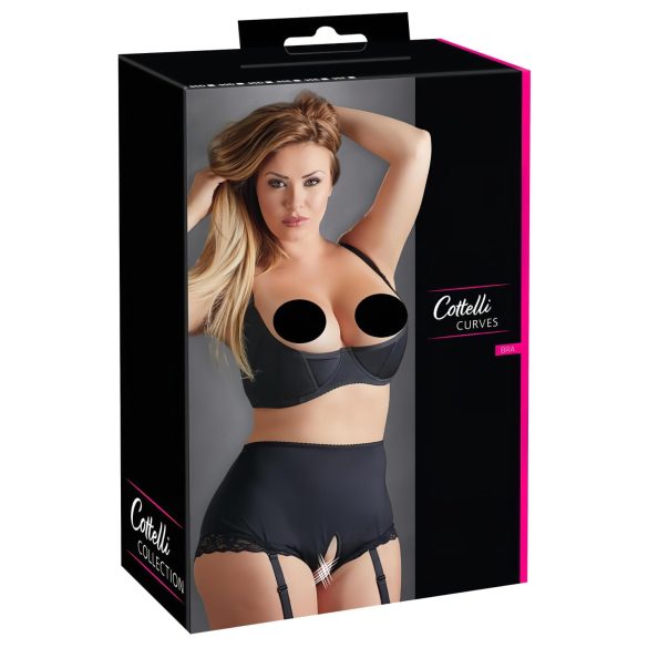 Cottelli Plus Size - beugel bh - grote maten - zwart