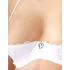 Cottelli - bh set met veters en kant - wit - 80B/M