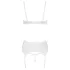 Cottelli - bh set met veters en kant - wit - 80B/M