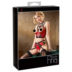 Abierta Fina - ring bh-verzamelset (rood)