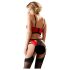 Abierta Fina - rode bh-set met ringdetails