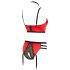 Abierta Fina - rode bh-set met ringdetails