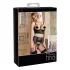 Abierta Fina - lingerie set - kant met bandjes - zwart - 80B/M