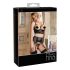 Abierta Fina - lingerie set - kant met bandjes - zwart - 85B/L
