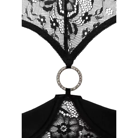 Cottelli - open bh set - transparant - zwart