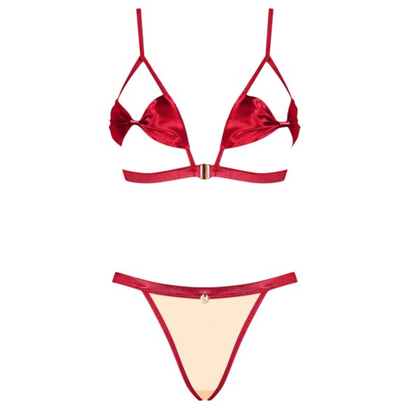 Obsessive Rubinesa - pikant lingerie set (rood)