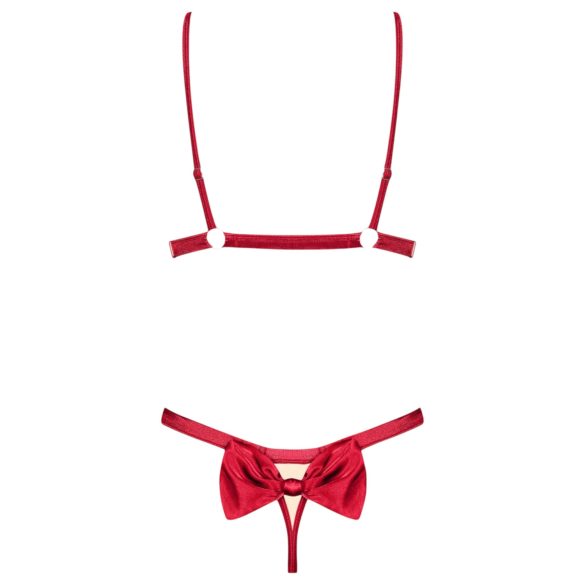 Obsessive Rubinesa - pikant lingerie set (rood) - L/XL