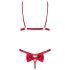 Obsessive Rubinesa - pikant lingeriesetje (rood) - L/XL