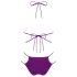 Obsessive Balitta - glanzende halter bikini (paars)