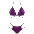 Obsessive Balitta - glanzende halter bikini (paars)